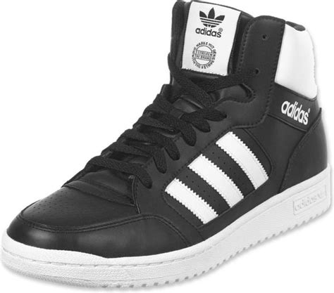 adidas kinderschoenen hoog model zwart witte strepen sale